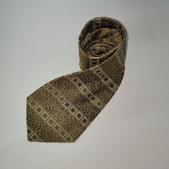 Croita Cravats Tie Men Silk Handmade in Croatia Geometric Print Designer Necktie